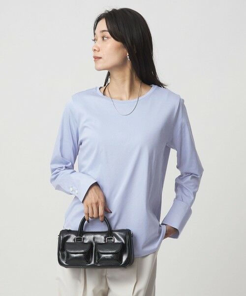 green label relaxing / グリーンレーベル リラクシング カットソー | ドッキング カフス ロングスリーブ プルオーバー カットソー | 詳細12