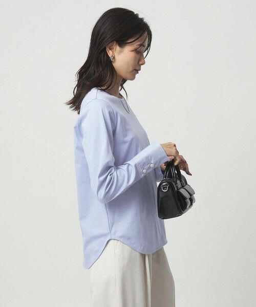 green label relaxing / グリーンレーベル リラクシング カットソー | ドッキング カフス ロングスリーブ プルオーバー カットソー | 詳細13