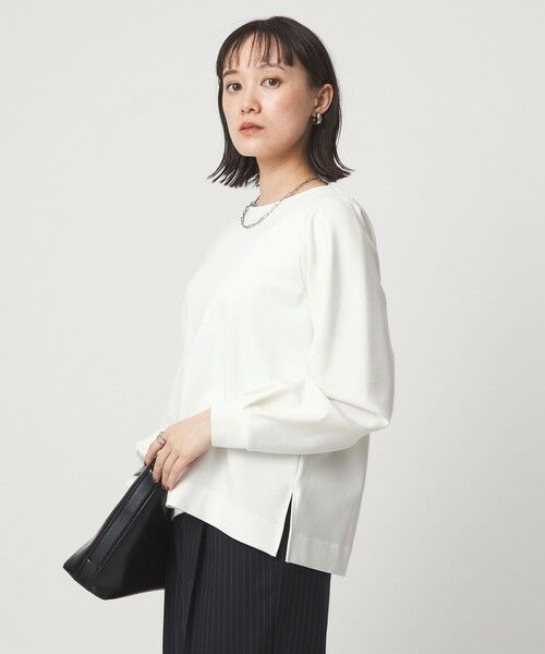 green label relaxing / グリーンレーベル リラクシング カットソー | ポンチ ボリューム スリーブ プルオーバー カットソー | 詳細1