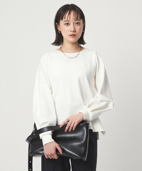 green label relaxing / グリーンレーベル リラクシング カットソー | ポンチ ボリューム スリーブ プルオーバー カットソー | 詳細2