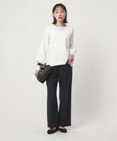 green label relaxing / グリーンレーベル リラクシング カットソー | ポンチ ボリューム スリーブ プルオーバー カットソー | 詳細3