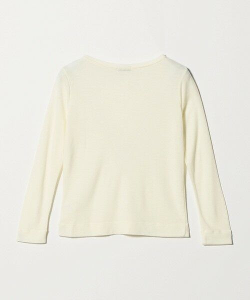 green label relaxing / グリーンレーベル リラクシング カットソー | ウール フライス クルーネック カットソー オフホワイト ウォッシャブル | 詳細12