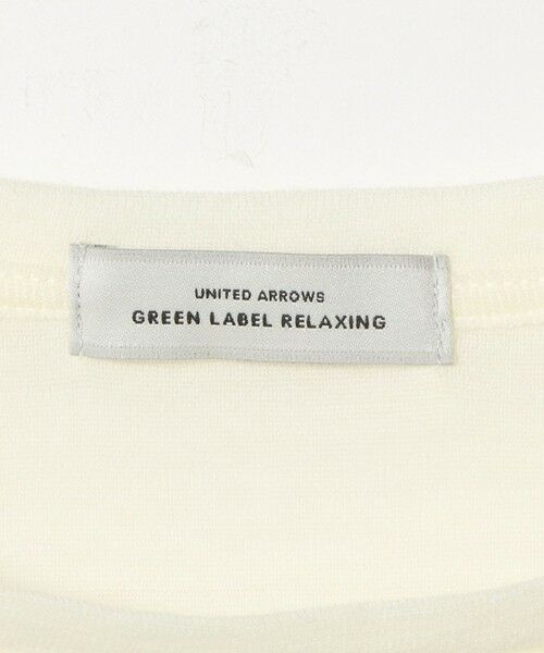 green label relaxing / グリーンレーベル リラクシング カットソー | ウール フライス クルーネック カットソー オフホワイト ウォッシャブル | 詳細16