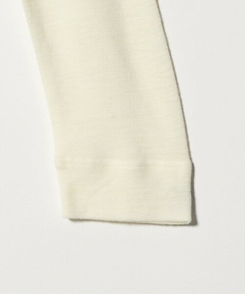 green label relaxing / グリーンレーベル リラクシング カットソー | ウール フライス タートルネック カットソー オフホワイト ライトブルー ウォッシャブル | 詳細7