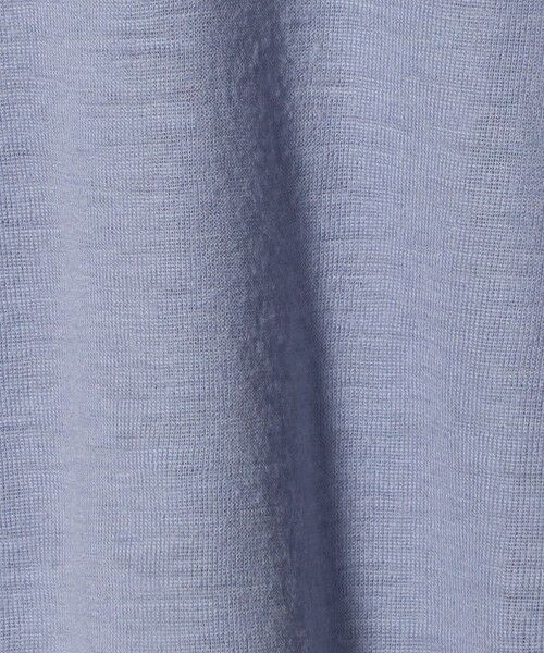 green label relaxing / グリーンレーベル リラクシング カットソー | ウール フライス タートルネック カットソー オフホワイト ライトブルー ウォッシャブル | 詳細19