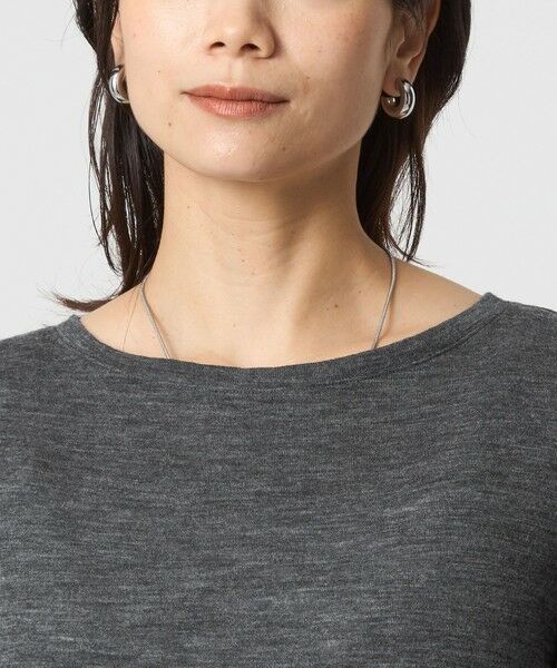 green label relaxing / グリーンレーベル リラクシング カットソー | ウール フライス クルーネック カットソー  ウォッシャブル | 詳細15
