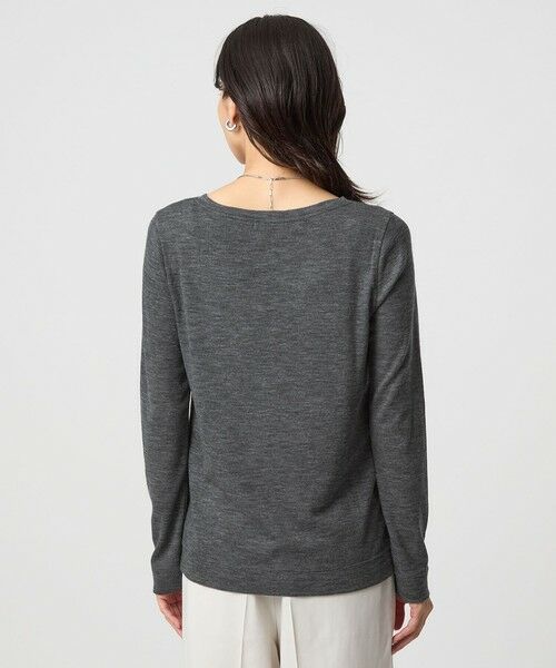 green label relaxing / グリーンレーベル リラクシング カットソー | ウール フライス クルーネック カットソー  ウォッシャブル | 詳細14