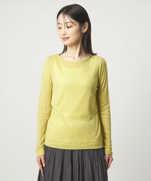 green label relaxing / グリーンレーベル リラクシング カットソー | ウール フライス クルーネック カットソー  ウォッシャブル | 詳細28