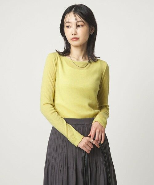 green label relaxing / グリーンレーベル リラクシング カットソー | ウール フライス クルーネック カットソー  ウォッシャブル | 詳細25