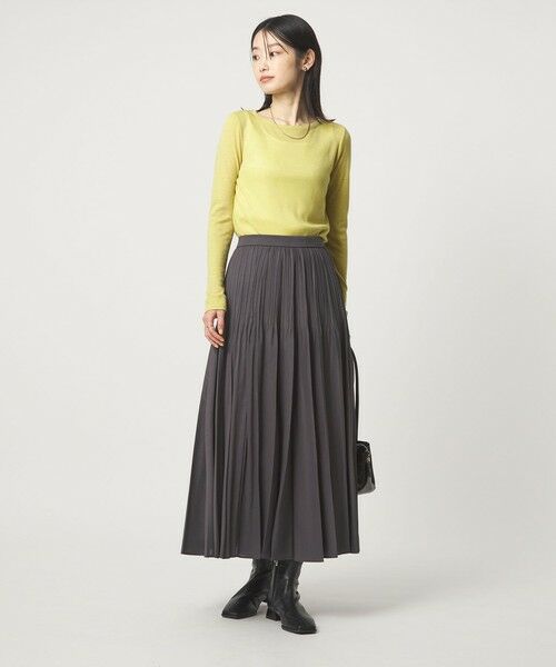 green label relaxing / グリーンレーベル リラクシング カットソー | ウール フライス クルーネック カットソー  ウォッシャブル | 詳細26