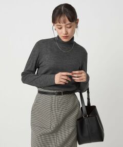 green label relaxing / グリーンレーベル リラクシング カットソー | ウール フライス タートルネック カットソー ウォッシャブル