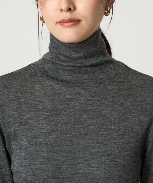green label relaxing / グリーンレーベル リラクシング カットソー | ウール フライス タートルネック カットソー ウォッシャブル | 詳細16