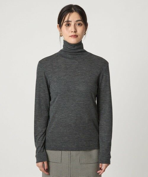 green label relaxing / グリーンレーベル リラクシング カットソー | ウール フライス タートルネック カットソー ウォッシャブル | 詳細13