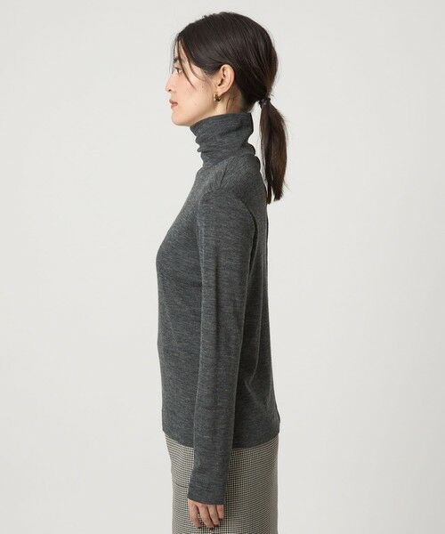 green label relaxing / グリーンレーベル リラクシング カットソー | ウール フライス タートルネック カットソー ウォッシャブル | 詳細14
