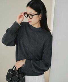 green label relaxing / グリーンレーベル リラクシング ニット・セーター | ウール スムース ボトルネック フォルム ニット プルオーバー ウォッシャブル