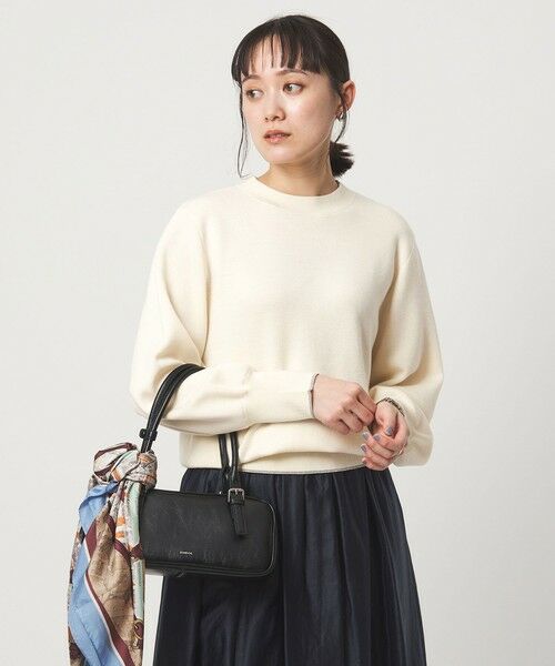 green label relaxing / グリーンレーベル リラクシング ニット・セーター | ウール スムース ボトルネック フォルム ニット プルオーバー ウォッシャブル | 詳細1