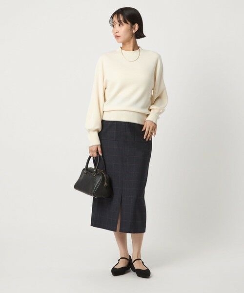 green label relaxing / グリーンレーベル リラクシング ニット・セーター | ウール スムース ボトルネック フォルム ニット プルオーバー ウォッシャブル | 詳細3