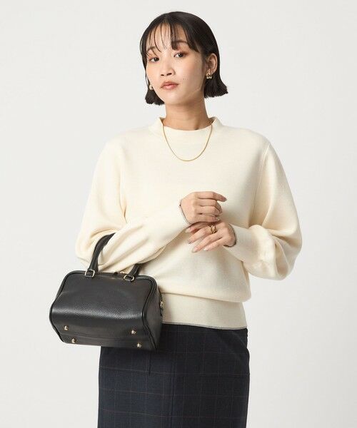 green label relaxing / グリーンレーベル リラクシング ニット・セーター | ウール スムース ボトルネック フォルム ニット プルオーバー ウォッシャブル | 詳細7