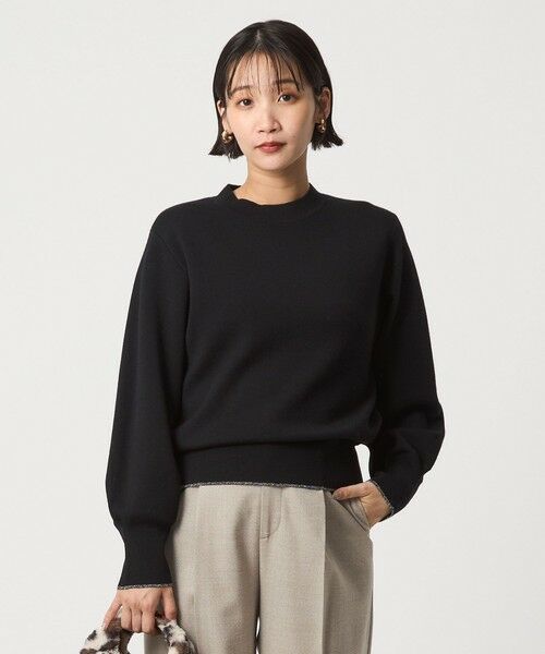 green label relaxing / グリーンレーベル リラクシング ニット・セーター | ウール スムース ボトルネック フォルム ニット プルオーバー ウォッシャブル | 詳細6