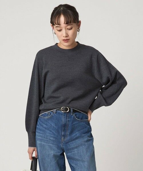 green label relaxing / グリーンレーベル リラクシング ニット・セーター | ウール スムース ボトルネック フォルム ニット プルオーバー ウォッシャブル | 詳細18