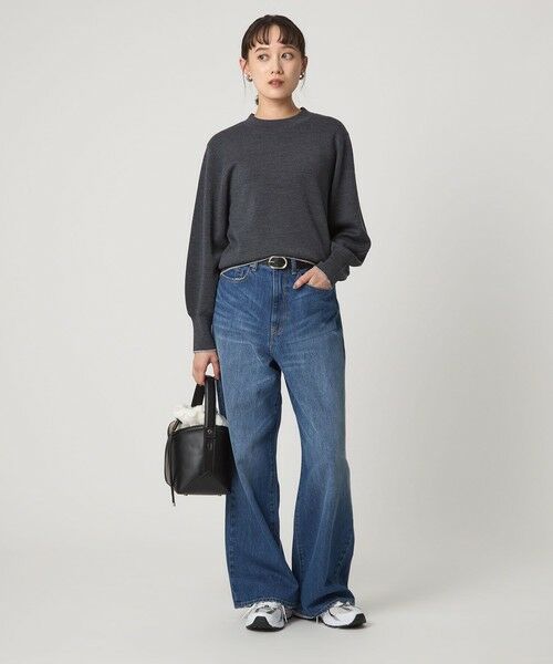 green label relaxing / グリーンレーベル リラクシング ニット・セーター | ウール スムース ボトルネック フォルム ニット プルオーバー ウォッシャブル | 詳細20