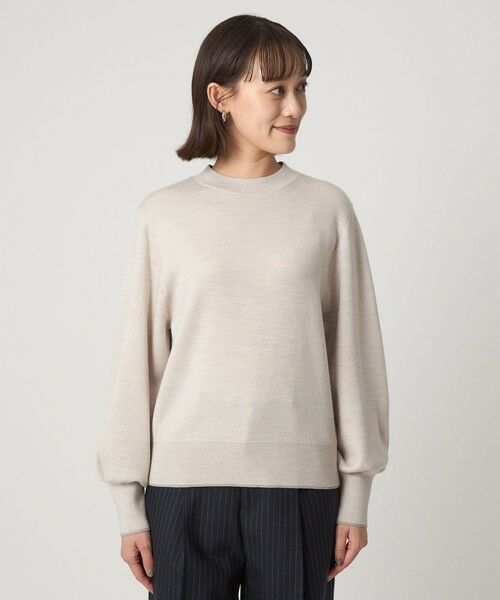 green label relaxing / グリーンレーベル リラクシング ニット・セーター | ウール スムース ボトルネック フォルム ニット プルオーバー ウォッシャブル | 詳細25