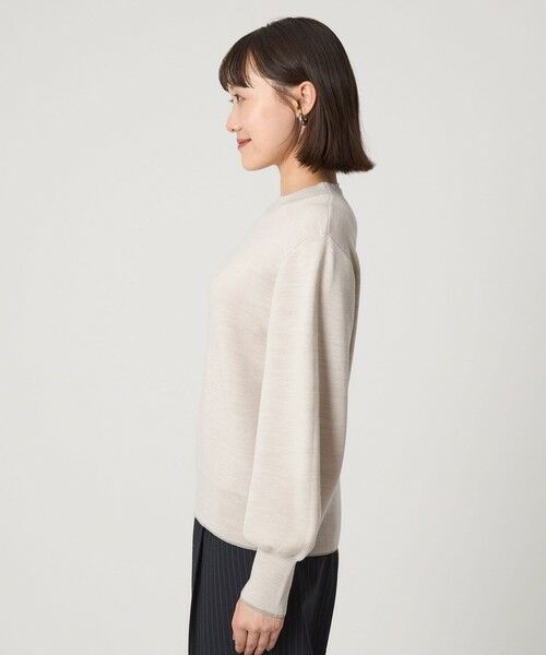 green label relaxing / グリーンレーベル リラクシング ニット・セーター | ウール スムース ボトルネック フォルム ニット プルオーバー ウォッシャブル | 詳細26
