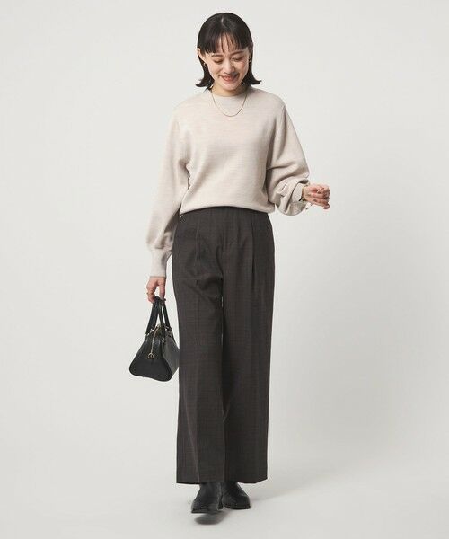 green label relaxing / グリーンレーベル リラクシング ニット・セーター | ウール スムース ボトルネック フォルム ニット プルオーバー ウォッシャブル | 詳細20