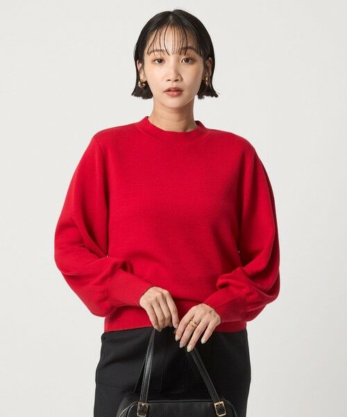 green label relaxing / グリーンレーベル リラクシング ニット・セーター | ウール スムース ボトルネック フォルム ニット プルオーバー ウォッシャブル | 詳細27