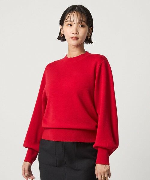 green label relaxing / グリーンレーベル リラクシング ニット・セーター | ウール スムース ボトルネック フォルム ニット プルオーバー ウォッシャブル | 詳細28