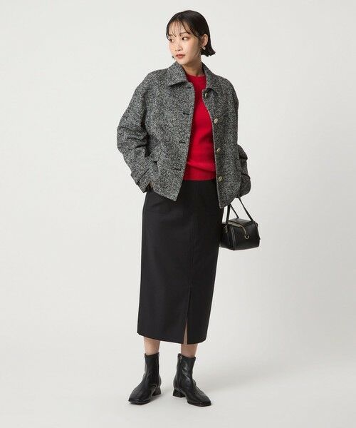 green label relaxing / グリーンレーベル リラクシング ニット・セーター | ウール スムース ボトルネック フォルム ニット プルオーバー ウォッシャブル | 詳細30