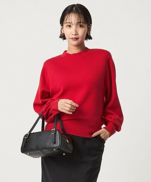 green label relaxing/グリーンレーベル リラクシング ウール スムース ボトルネック フォルム ニット プルオーバー ウォッシャブル RED FREE green label relaxing/グリーンレーベル リラクシング ウール スムース ボトルネック フォルム ニット プルオーバー ウォッシャブル RED FREE