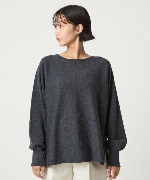 green label relaxing / グリーンレーベル リラクシング ニット・セーター | ウール スムース ワイド ニット プルオーバー ウォッシャブル | 詳細9