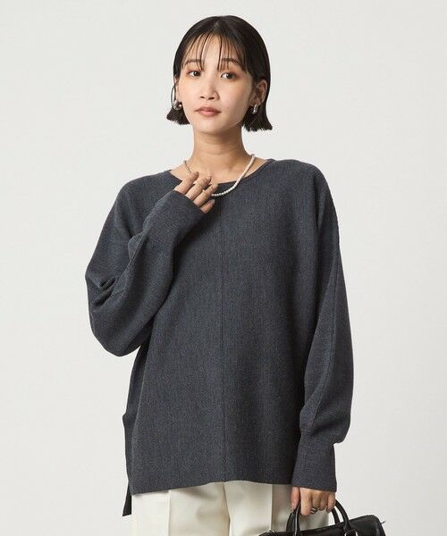 green label relaxing / グリーンレーベル リラクシング ニット・セーター | ウール スムース ワイド ニット プルオーバー ウォッシャブル | 詳細5