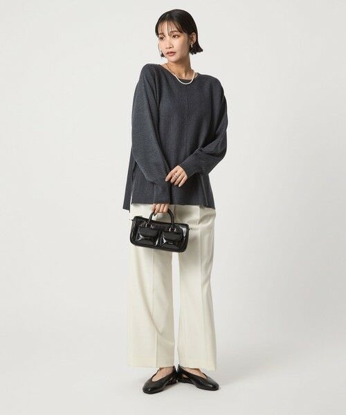 green label relaxing / グリーンレーベル リラクシング ニット・セーター | ウール スムース ワイド ニット プルオーバー ウォッシャブル | 詳細7