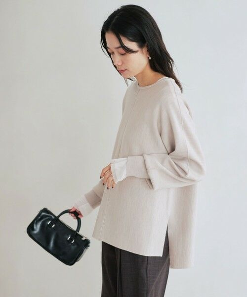 green label relaxing / グリーンレーベル リラクシング ニット・セーター | ウール スムース ワイド ニット プルオーバー ウォッシャブル | 詳細17