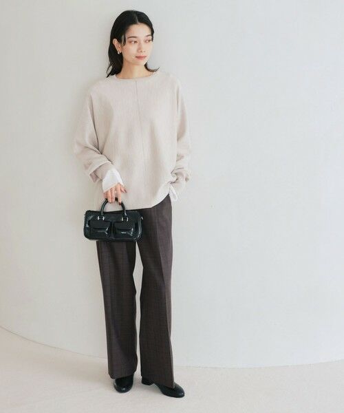 green label relaxing / グリーンレーベル リラクシング ニット・セーター | ウール スムース ワイド ニット プルオーバー ウォッシャブル | 詳細19