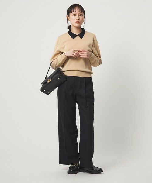 green label relaxing / グリーンレーベル リラクシング ニット・セーター | 襟付き ロングスリーブ プルオーバー ニット ウォッシャブル | 詳細12