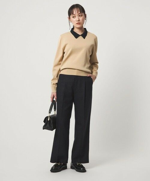 green label relaxing / グリーンレーベル リラクシング ニット・セーター | 襟付き ロングスリーブ プルオーバー ニット ウォッシャブル | 詳細11