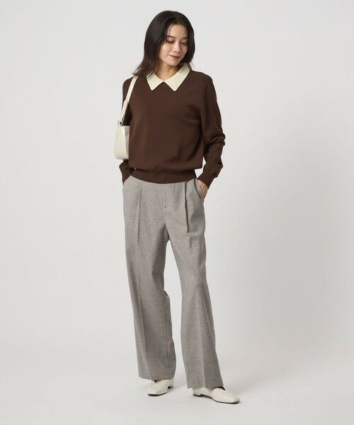 green label relaxing / グリーンレーベル リラクシング ニット・セーター | 襟付き ロングスリーブ プルオーバー ニット ウォッシャブル | 詳細15