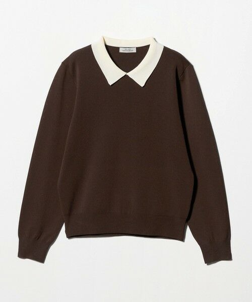 green label relaxing / グリーンレーベル リラクシング ニット・セーター | 襟付き ロングスリーブ プルオーバー ニット ウォッシャブル | 詳細24