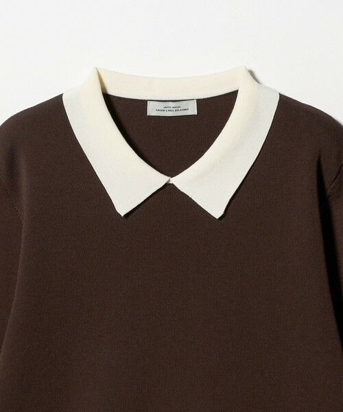 green label relaxing / グリーンレーベル リラクシング ニット・セーター | 襟付き ロングスリーブ プルオーバー ニット ウォッシャブル | 詳細26