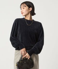 green label relaxing / グリーンレーベル リラクシング ニット・セーター | フラッフ フェザーヤーン ロングスリーブ ニット プルオーバー