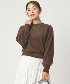 green label relaxing / グリーンレーベル リラクシング ニット・セーター | フラッフ フェザーヤーン ロングスリーブ ニット プルオーバー