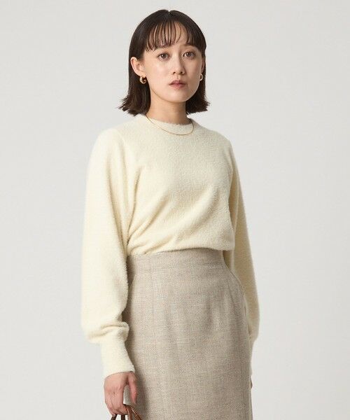 green label relaxing / グリーンレーベル リラクシング ニット・セーター | フラッフ フェザーヤーン ロングスリーブ ニット プルオーバー | 詳細2