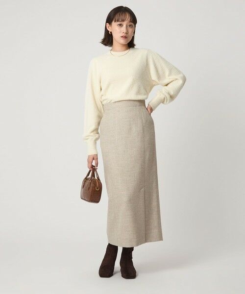 green label relaxing / グリーンレーベル リラクシング ニット・セーター | フラッフ フェザーヤーン ロングスリーブ ニット プルオーバー | 詳細3