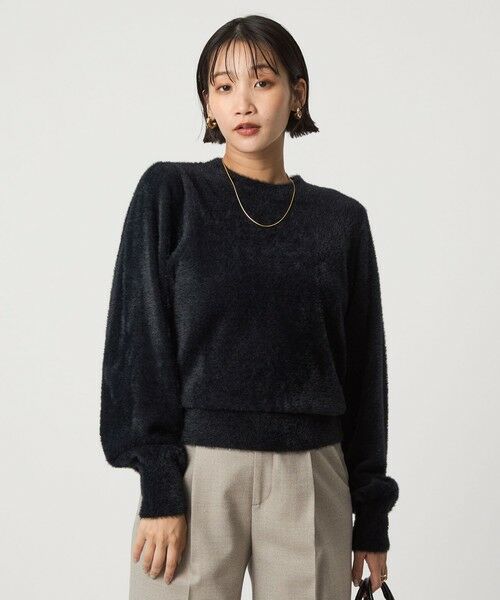 green label relaxing / グリーンレーベル リラクシング ニット・セーター | フラッフ フェザーヤーン ロングスリーブ ニット プルオーバー | 詳細5