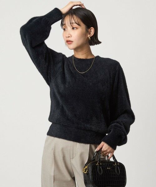 green label relaxing / グリーンレーベル リラクシング ニット・セーター | フラッフ フェザーヤーン ロングスリーブ ニット プルオーバー | 詳細6