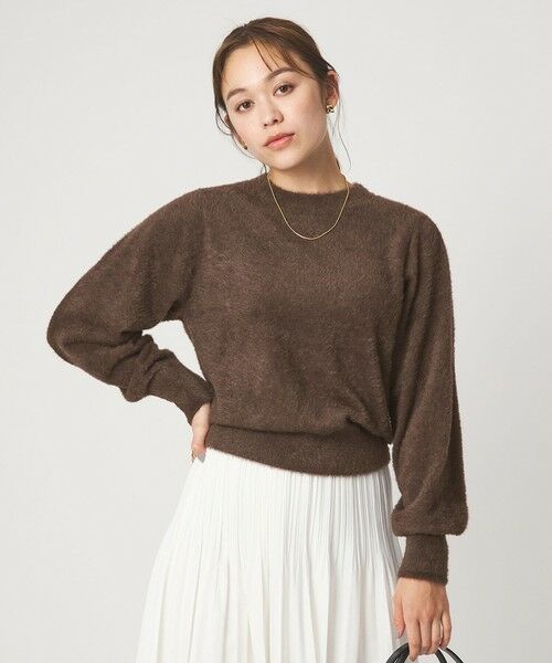 green label relaxing / グリーンレーベル リラクシング ニット・セーター | フラッフ フェザーヤーン ロングスリーブ ニット プルオーバー | 詳細10