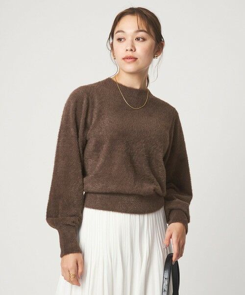 green label relaxing / グリーンレーベル リラクシング ニット・セーター | フラッフ フェザーヤーン ロングスリーブ ニット プルオーバー | 詳細11